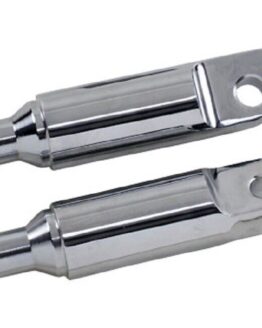Kuryakyn 2-1/2" Chrome Male Mount Footpeg Extensions (Pair)
