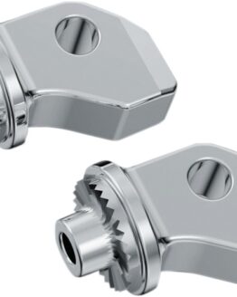 Splined Peg Adapters Front Chrome by Kuryakyn Fits Indian Scout
