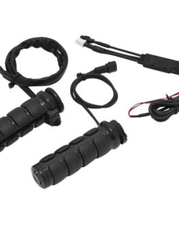 Kuryakyn Heated ISO Grips Dual Cable Gloss Black