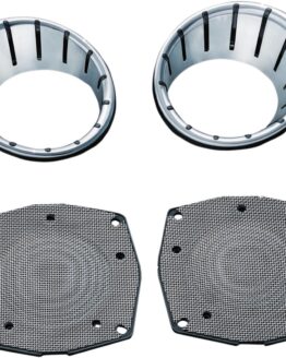 LED Speaker Bezels 96-13 Touring Models Chrome