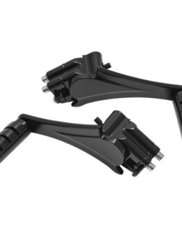 Kuryakyn Adjustable Passenger Pegs w/ Small ISO Pegs Black