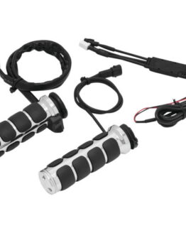 Kuryakyn Heated ISO Grips Dual Cable Chrome