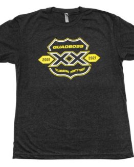 QuadBoss 20 Year Tee Black/Yellow Medium