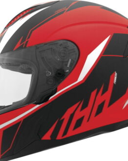 THH T810S Turbo Full Face Helmet Red/Silver Large