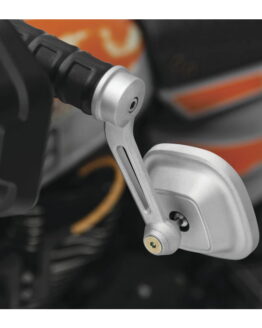 Kuryakyn Dillinger Bar End Mirrors Silver