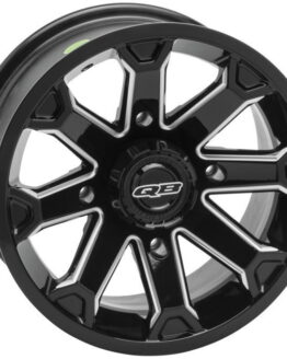 QuadBoss Blitz 14x7 Black Wheel 4/137 5+3 Lug Pattern