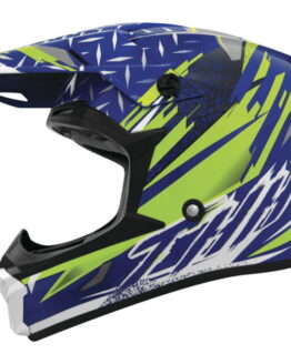 THH Helmets T710X Assault Blue/Yellow 2XL Offroad Helmet