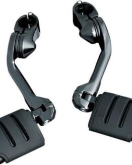 Kuryakyn Tour Tech Trident Dually 4in Back Arm Black 1-1/4in Clamps