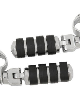 Kuryakyn Magnum Quick Clamp 1-1/4in with Large ISO Peg Pair Chrome