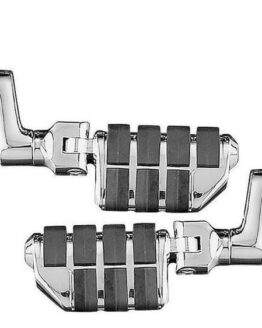 Kuryakyn Dually ISO Offset Highway Pegs Chrome 1-1/4" (Pair)