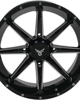 QuadBoss Slicer 24x7 4/156 4+3 Black Wheel Rim