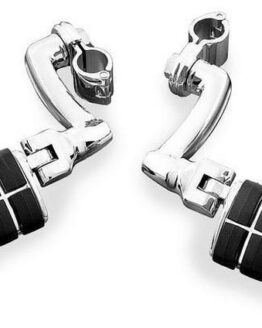 Kuryakyn Longhorn Offset Dually ISO Peg Chrome 1-1/2in Clamp