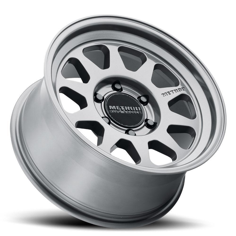 MR316 17x8 25mm Offset 5x120 110.50mm CB Gloss Titanium Wheel - Image 3