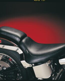 Le Pera Silhouette Solo Smooth Pillion Pad Black 6.5" Fits 1984-1999 Softail