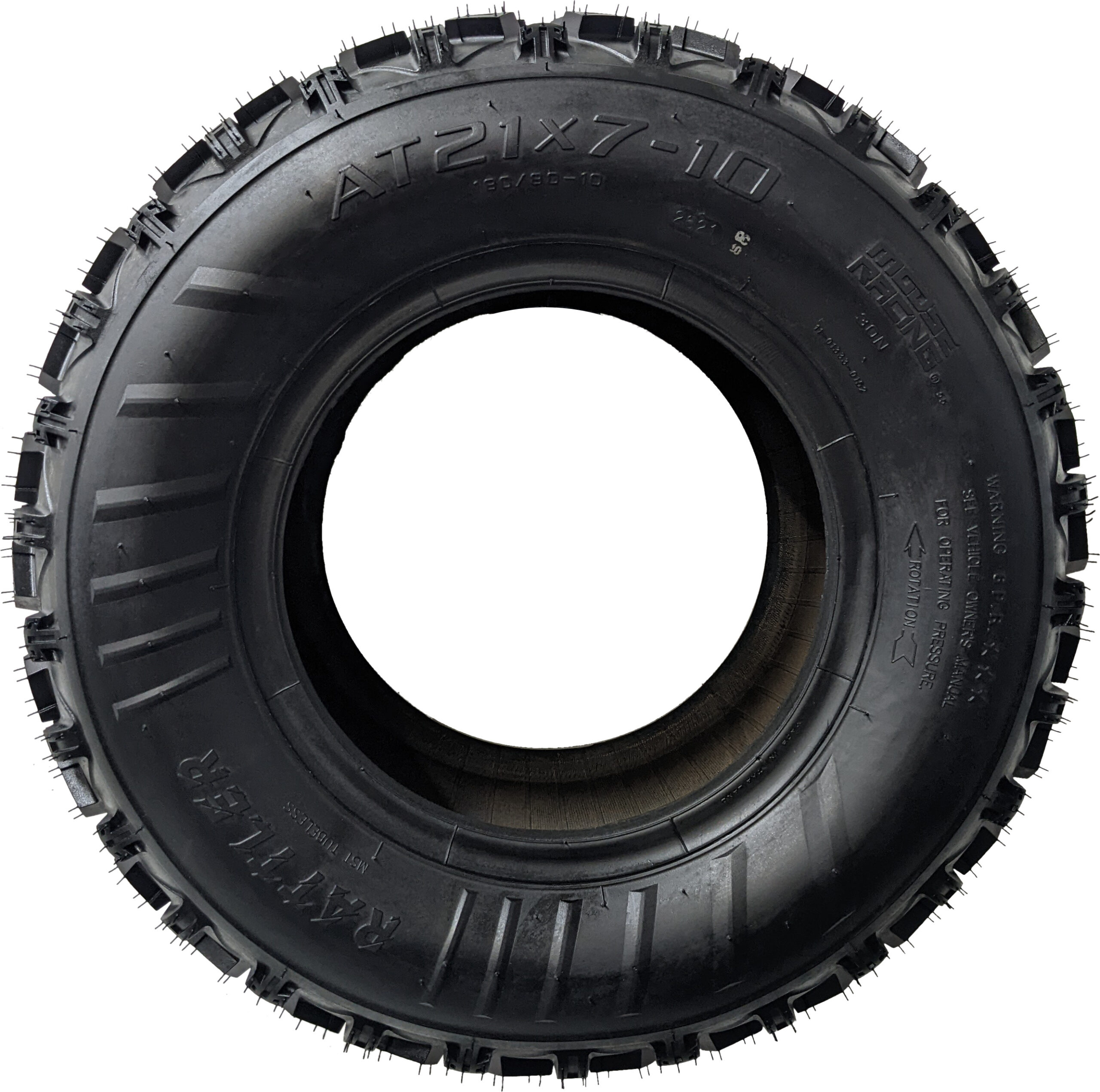 21x7-10 Rattler Front ATV Tire - Image 3