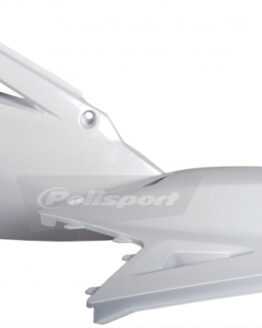 Plastic Side Number Plate - White