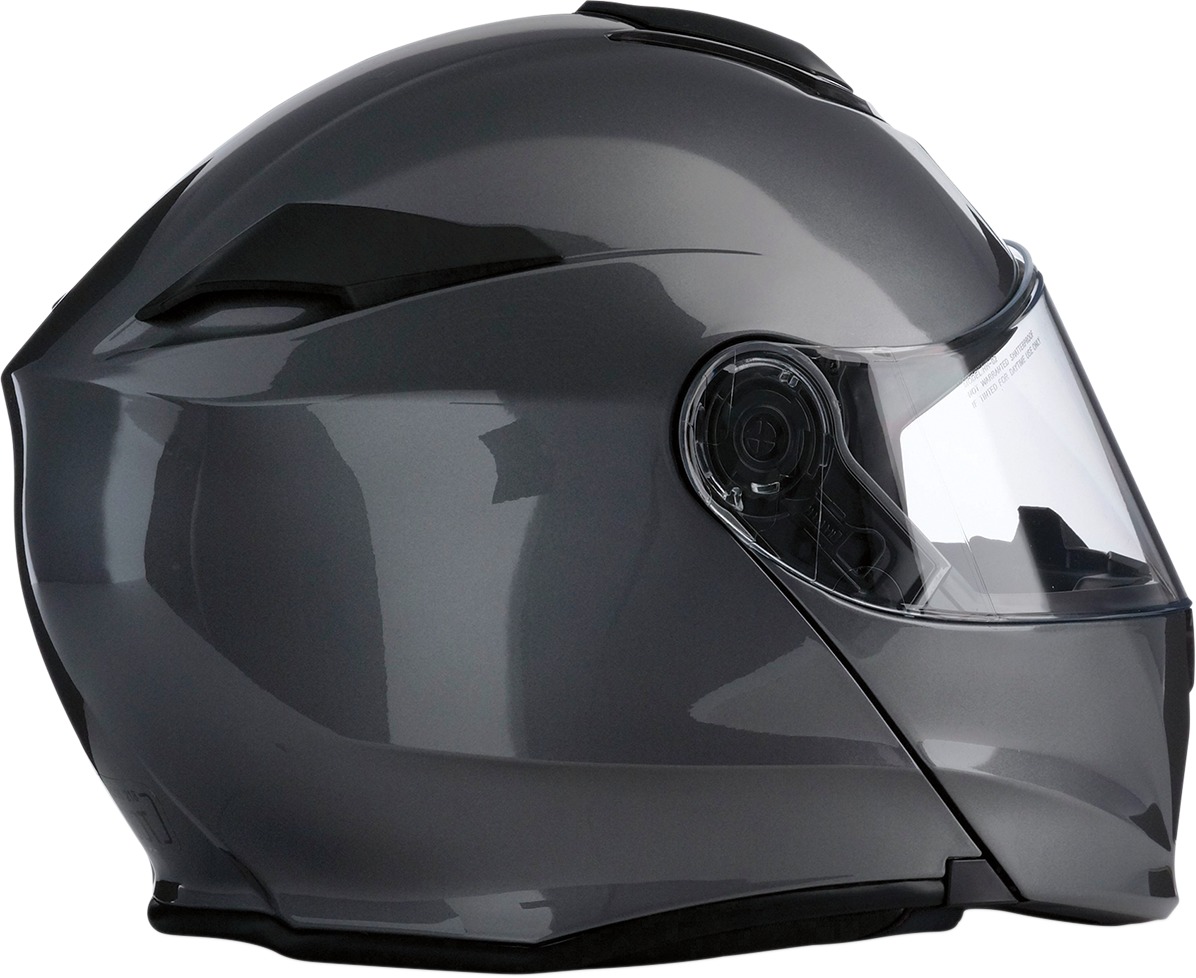 Solaris Modular Street Helmet Gloss Silver 4X-Large - Image 2