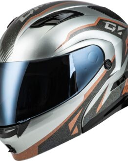 GMAX MD-01 Volta Modular Helmet Grey Black Copper Medium