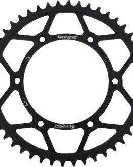Supersprox Rear Steel Sprocket 48T Black Fits 80-16 Kawasaki Suzuki