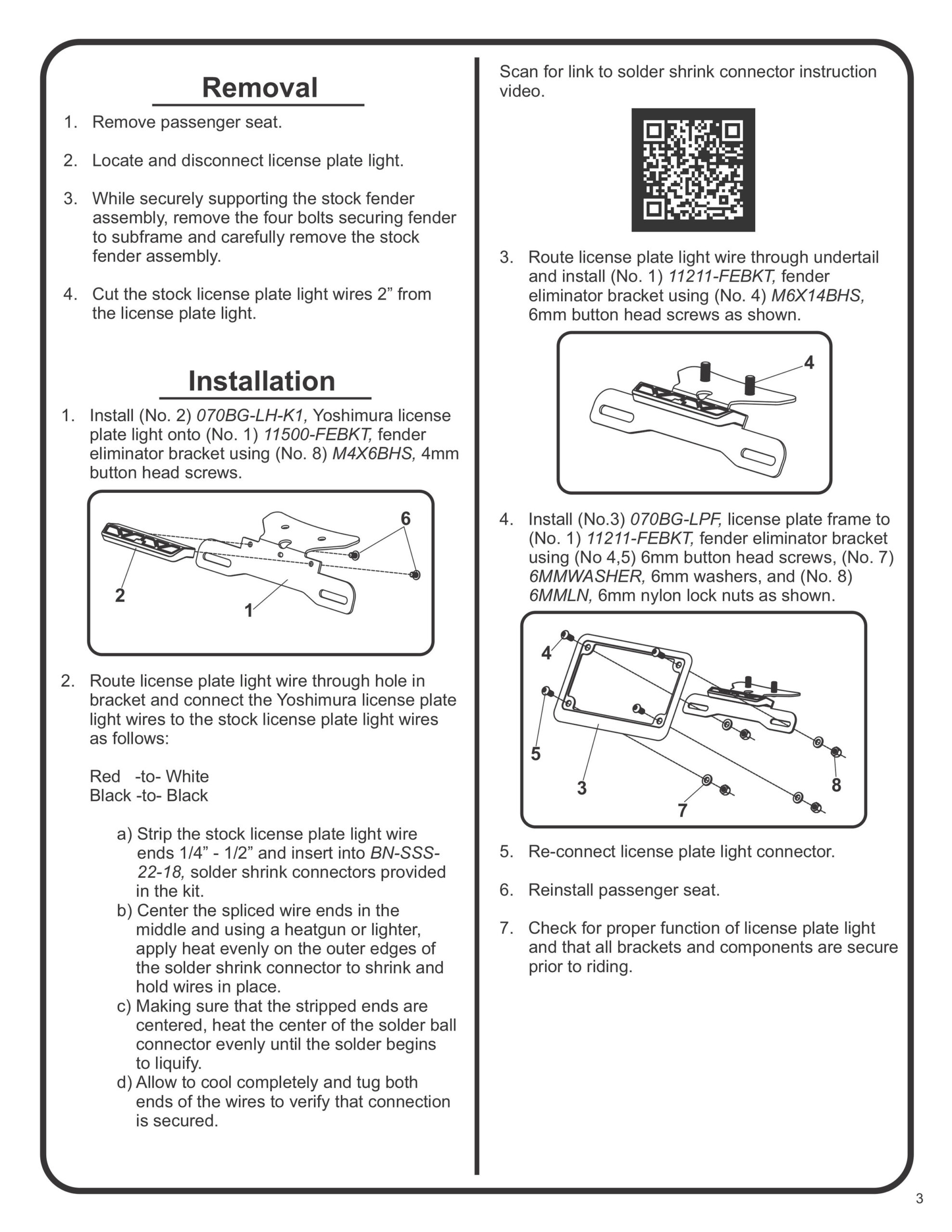 Fender Eliminator Kit - Image 3