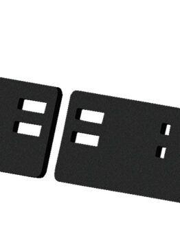 KFI Plow Curb Guard Pair Black Steel for Poly & Pro-S Blades