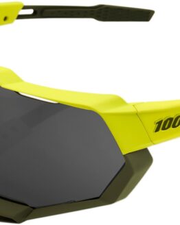Speedtrap Sunglasses Yellow/Olive/Black w/ Black Mirror Lens