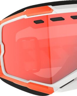 Scott Fury Snow Cross Goggle Orange Enhancer Red Chrome Lens