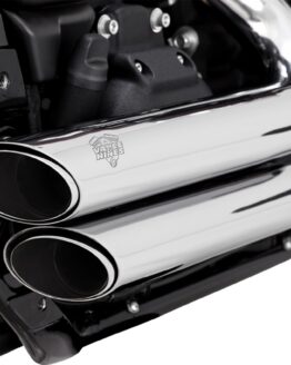 Vance & Hines PCX Shortshots Staggered Exhaust Chrome Fits 18-22 Softail