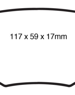 EBC Yellowstuff Rear Brake Pads Semi-Metallic DP41826R Fits 11-14 Ford Edge 2.0T