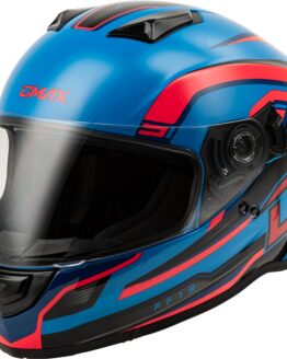 GMAX FF-18 Drift Helmet Black/Blue/Red Medium