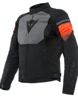 Dainese Air Fast Tex Jacket Black Gray Fluorescent-Red Size 50
