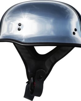 Highway 21 9MM German Beanie Helmet Chrome 3X-Large