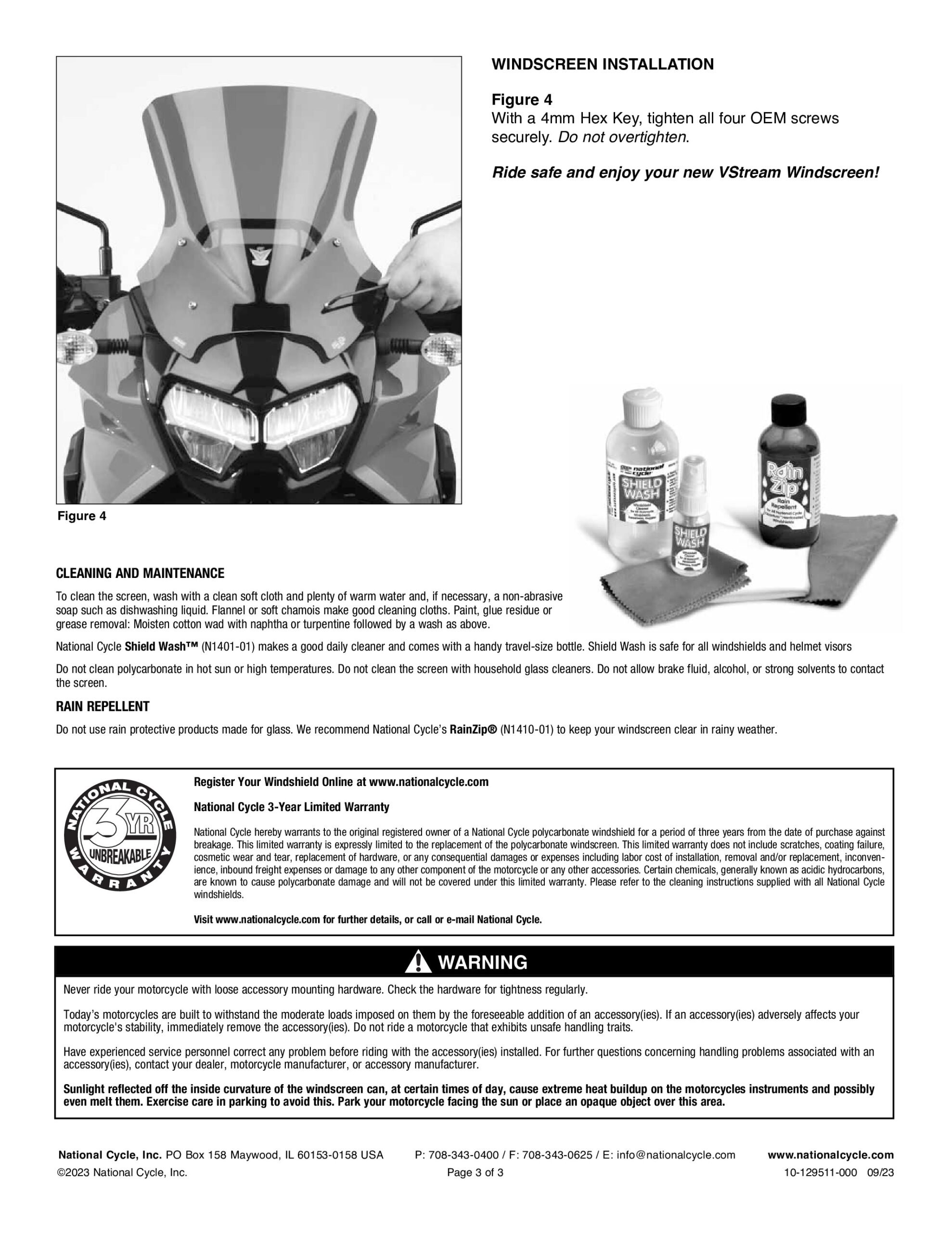 Clear VStream Tall Windscreen - Image 4