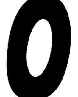 #0 6" Tall Black "SX" Stick-On Race Numbers - 3 Pack