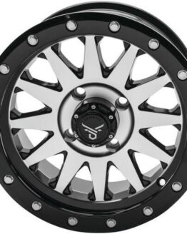 QuadBoss Wagon Wheel 14x7 5+2 4/110 Black Machined