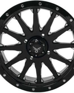 QuadBoss Wagon 18x7 Wheel 4+3 Offset 4/156 Black/Milled