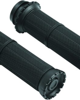 Kuryakyn Riot Grips Throttle-By-Wire Satin Black for 1" Bars