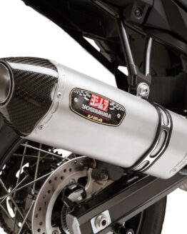 Yoshimura R-77 3/4 Slip-On Exhaust SS/Carbon Tip Fits 17-18 Suzuki VStrom 650
