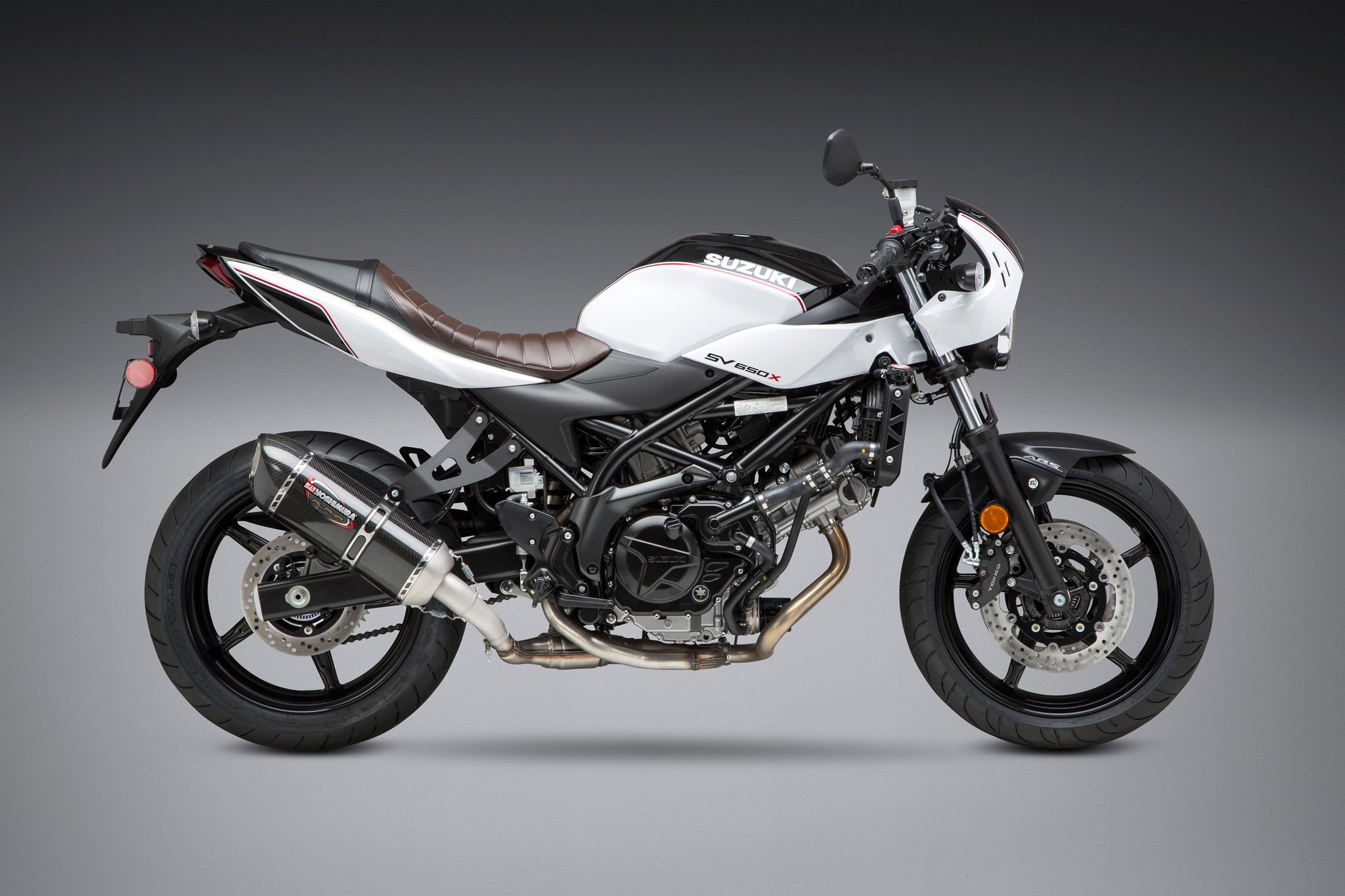 Yoshimura Street Alpha Slip-On Exhaust Carbon Fiber Black Fits 17-20 SV650 - Image 3