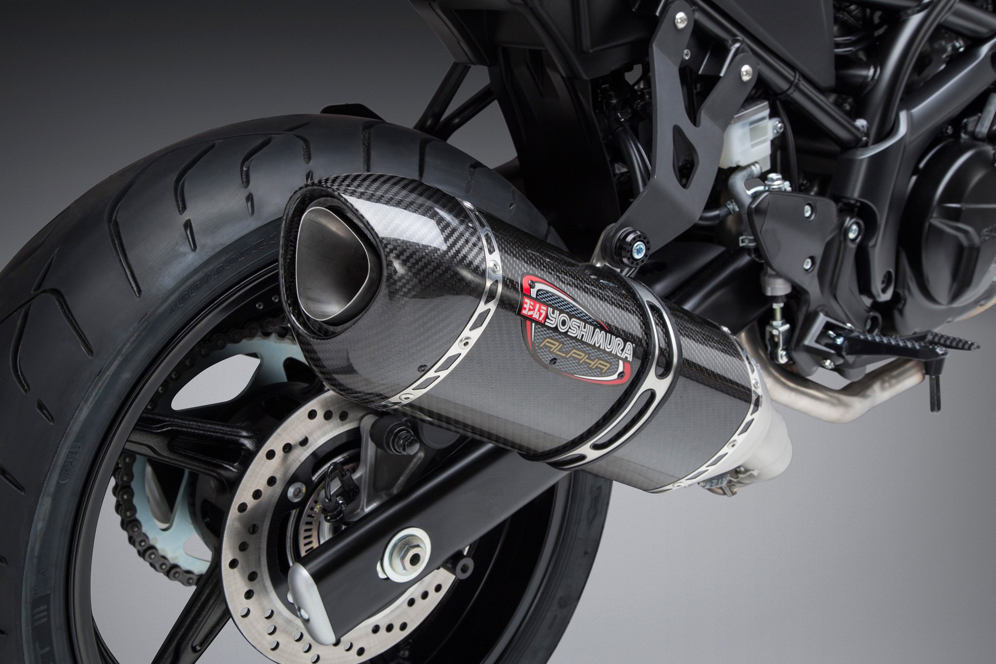 Yoshimura Street Alpha Slip-On Exhaust Carbon Fiber Black Fits 17-20 SV650 - Image 5