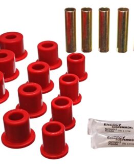 Energy Suspension Rear Spring Bushings - Red