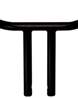 Physco Chubby Drag T-Bar 10" Straight Risers Satin Black