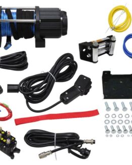 Bronco 6000 lb Winch Synthetic Rope with Wire Type Universal