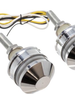 Letric Lighting Grip Indicator Lights Polished Cap White/Amb