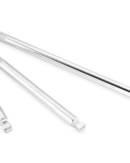 BikeMaster 4-Piece 1/4" Wobble Extension Bar Set Chrome