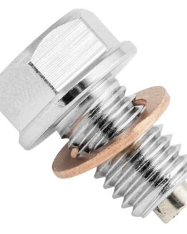 BikeMaster Magnetic Oil Drain Plug M10 x 1.5mm Steel with Gasket Silver