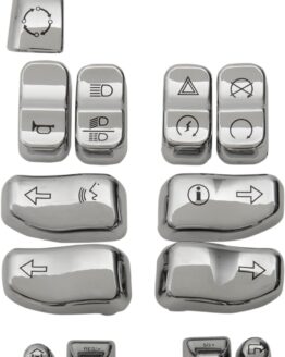 Drag Specialties Switch Cap Kit Chrome For Harley Touring Models