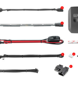 XKGLOW 8PC Smartphone LED Light Kit Chrome Accent Pods & Strips