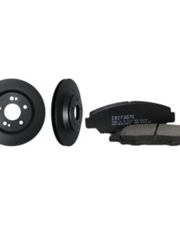Brake Kit - 2 Front Rotors w/ 3 Pad Sets