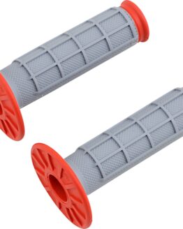 MX Dual Compound Grips 1/2 Waffle - Grey/ Orange